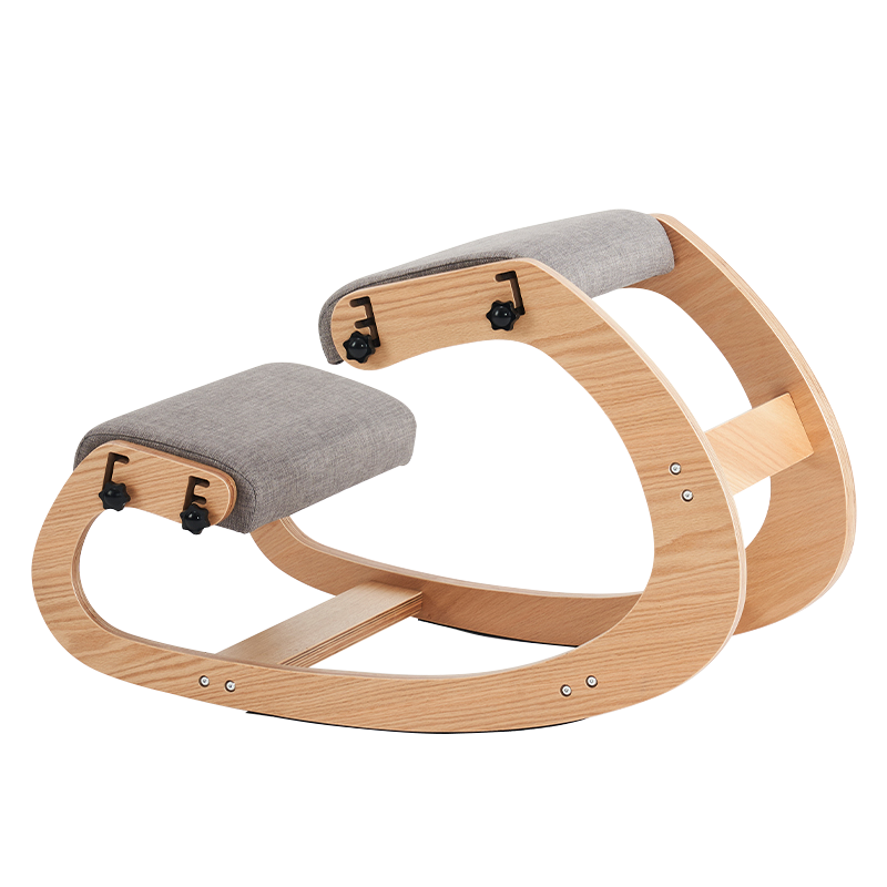 Krzesło biurowe z szarym tapicerowanym siedziskiem (Y-C33)