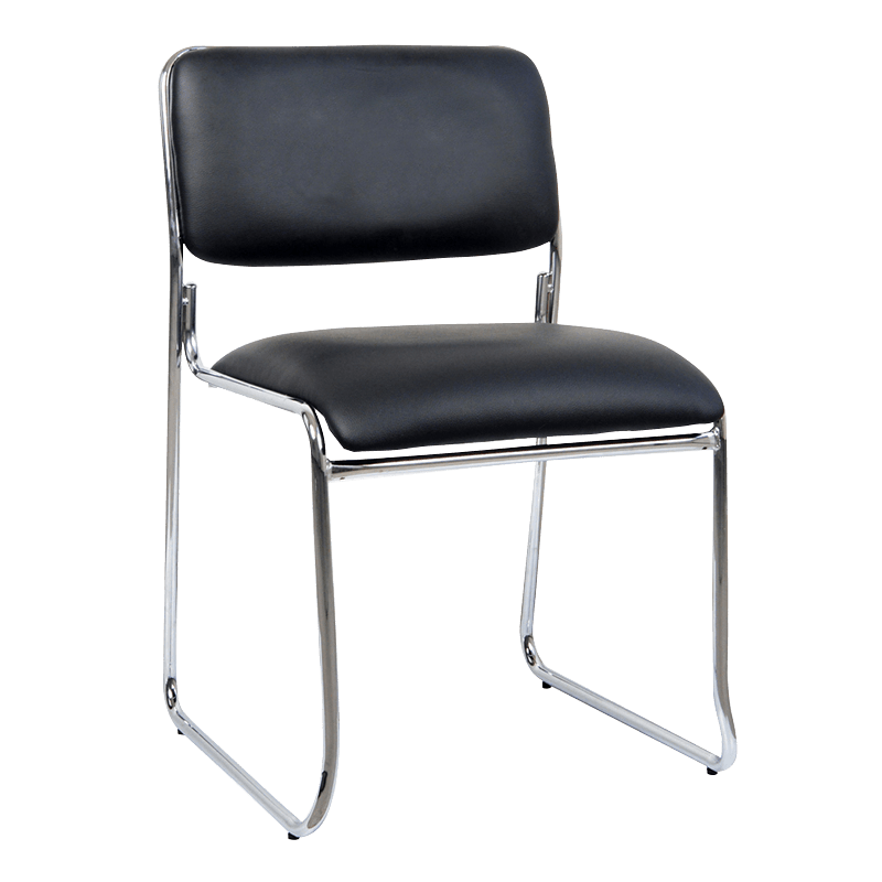 Proste skórzane siedzenie recepcyjne z niskim oparciem (Y-1834)