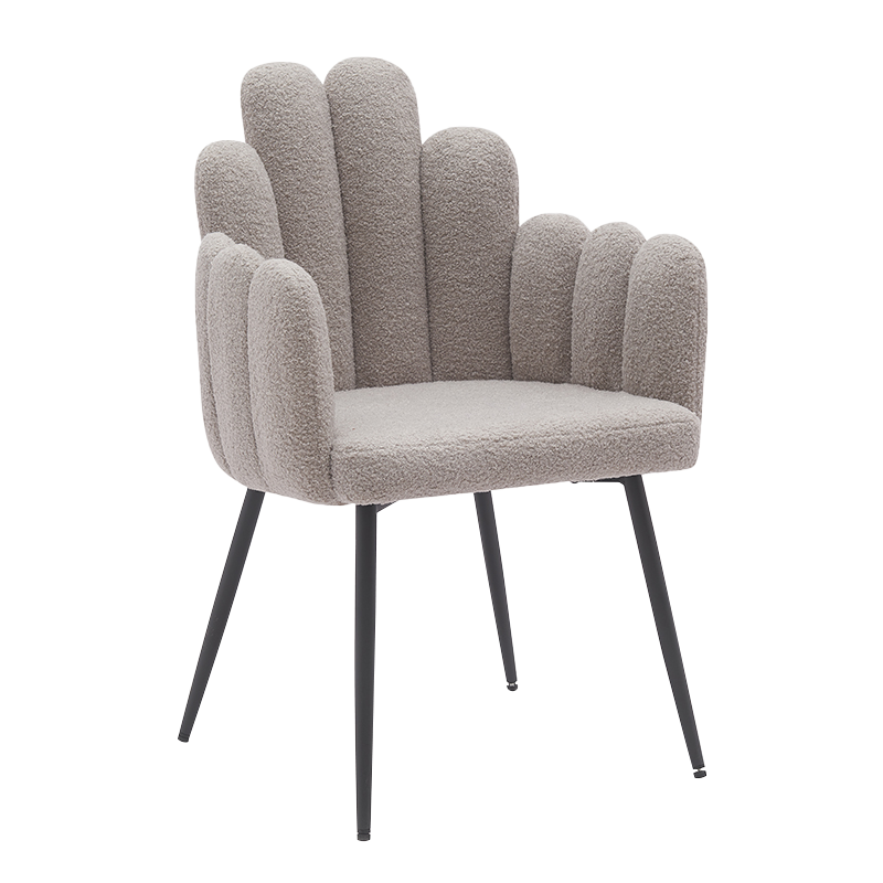 Krzesła do jadalni z szarymi, czarnymi metalowymi nogami (Y-C14)