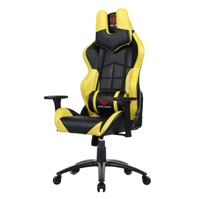 Obrotowe krzesło do gier 3D z regulacją wysokości podłokietnika i obrotem przód-tył (Y-2576)