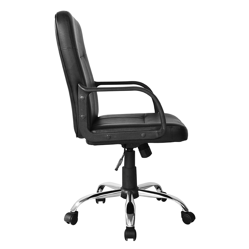 Krzesło biurowe z podłokietnikiem ze środkowym oparciem i chromowaną podstawą (Y-2744)