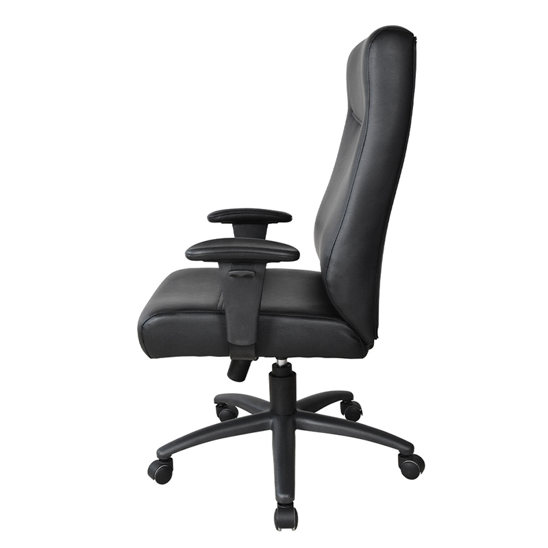 Krzesło biurowe z wysokim oparciem i regulowanym podłokietnikiem z PU (Y-2821)