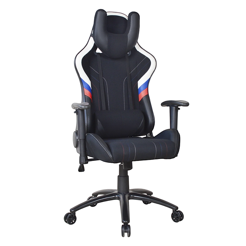 Krzesło do gier wyścigowych z obrotowym podłokietnikiem 2D i metalową podstawą (T-7116)